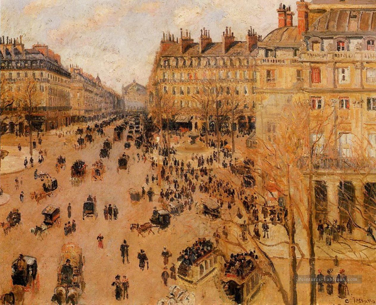 place du thretre francais effet soleil 1898 Camille Pissarro Peintures à l'huile